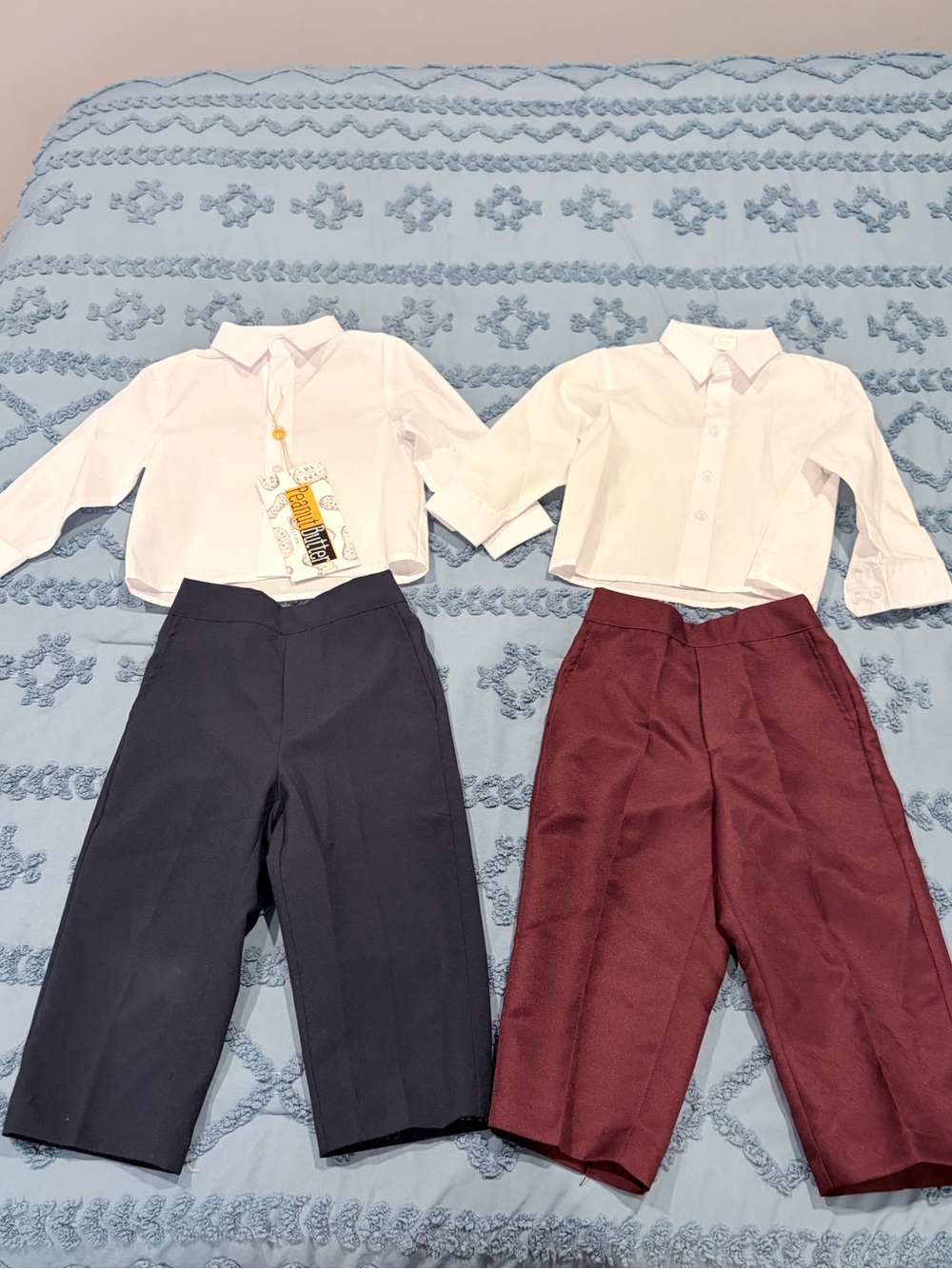 Peanut Butter Collection Boys Dress Outfit Size 2 Shirts Pants 4 Piece Set